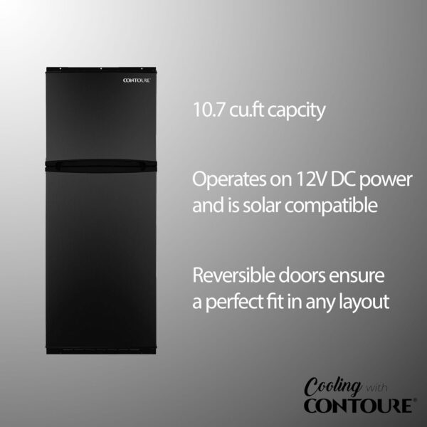 rv refrigerator. 10.7 cu.ft. | mobile lifestyle approved | space saving design | customizable cooling | energy efficient for off grid living | r 1088bk 12v
