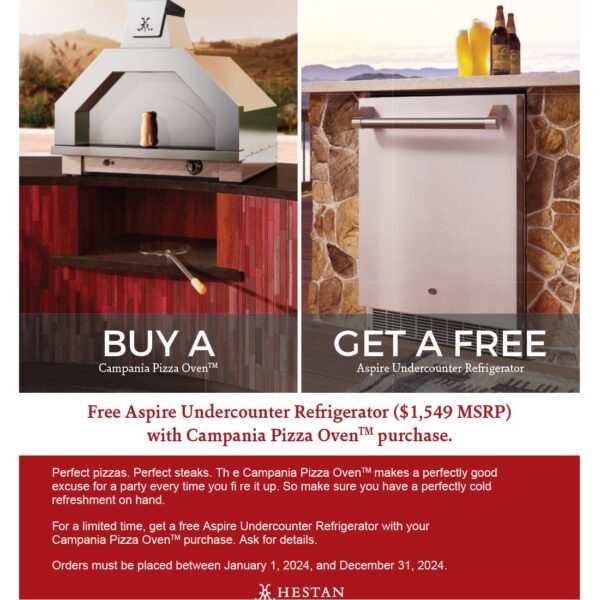 hestan | aspire 24 outdoor refrigerator with lock