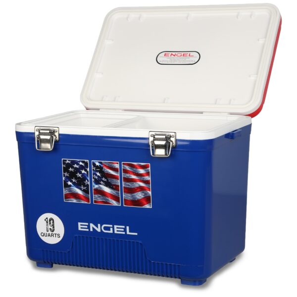 engel 19qt american flag drybox cooler