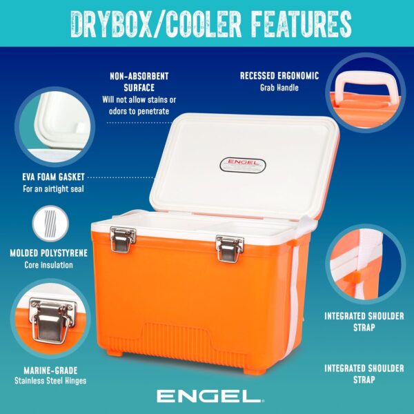 engel 19qt american flag drybox cooler