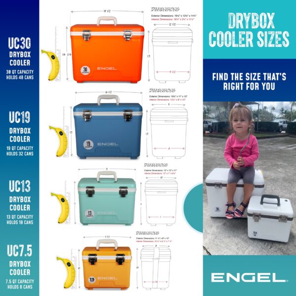 engel 19qt american flag drybox cooler