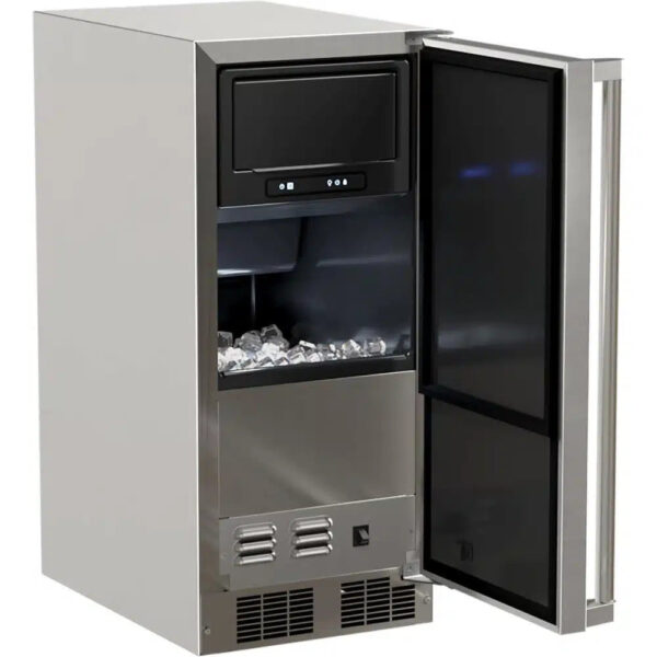 marvel | 34 lb 15 clear ice machine with gravity drain outdoor rated